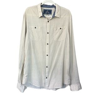 Buffalo David Bitton Slim Fit Button Down - Size: Men’s XL - Color: Tan